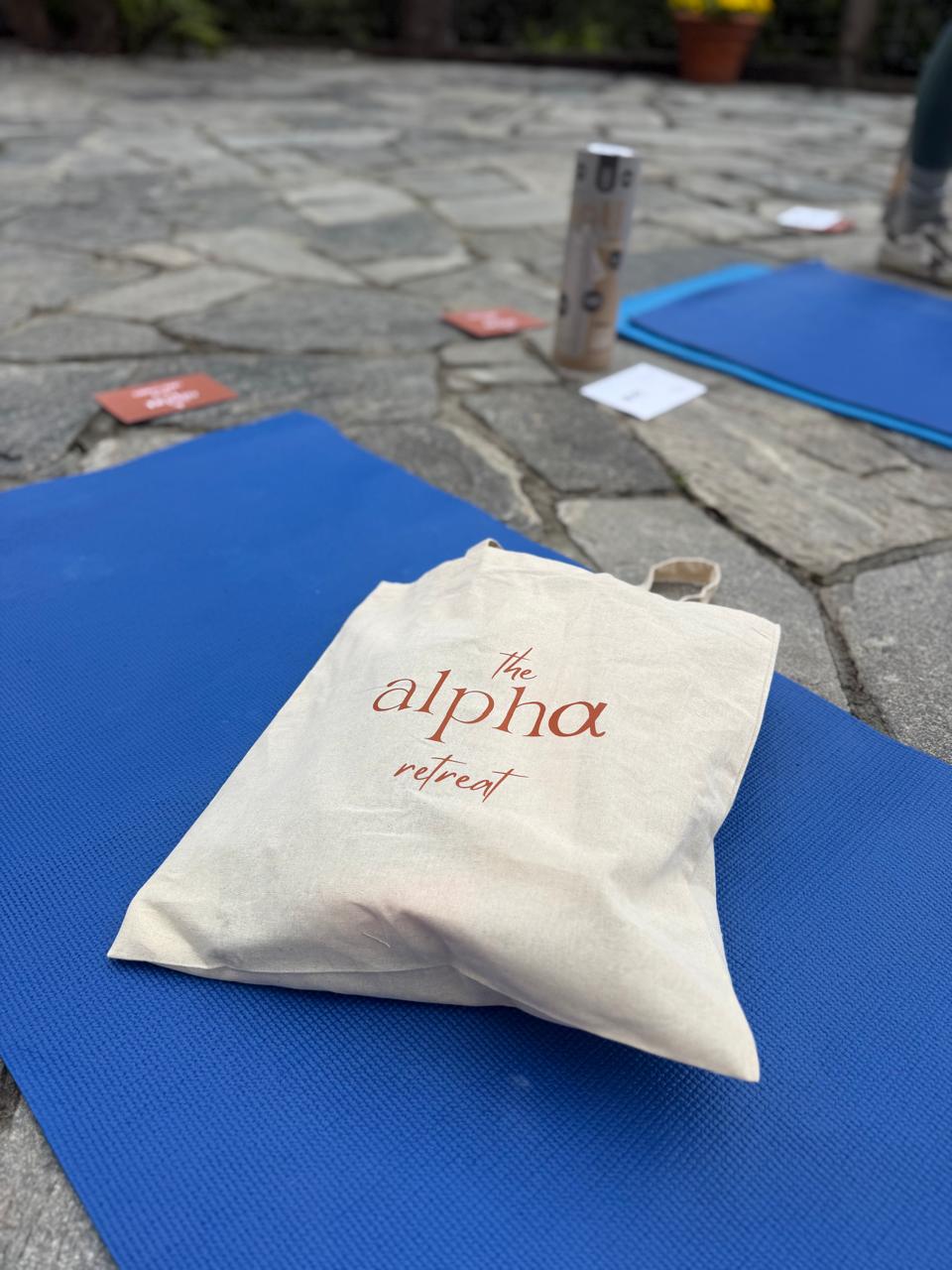 The alpha retreat tote · morning pilates