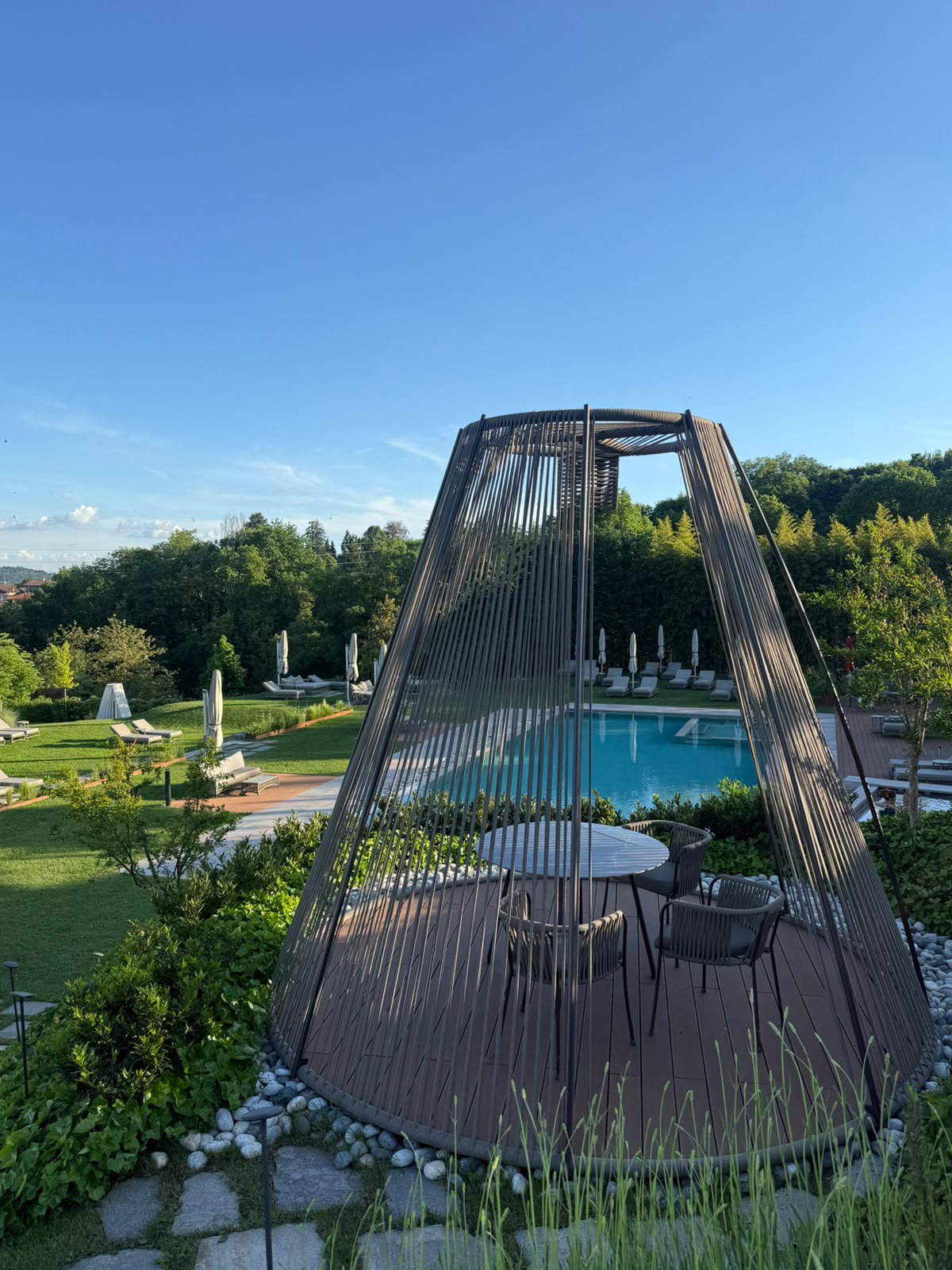 The pavilion by the pool